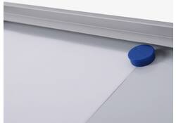 Vitrinebord Quantore voor binnen 6x A4 zilver