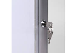 Vitrinebord Quantore luxe 6x A4 zilver