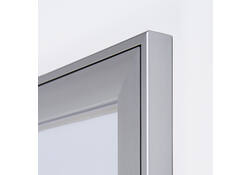 Vitrinebord Quantore luxe 9x A4 zilver