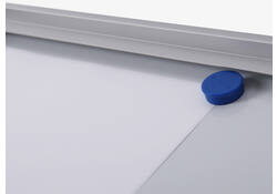 Vitrinebord Quantore voor binnen 9x A4 zilver