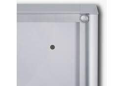 Vitrinebord Quantore voor binnen 2x A4 zilver