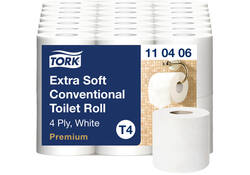 Toiletpapier Tork T4 premium extra zacht 4-laags 150 vel wit 110406
