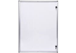 Binnenvitrine wand MAULextraslim whiteboard 9xA4 met slot