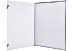 Binnenvitrine wand MAULextraslim whiteboard 9xA4 met slot