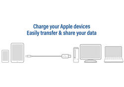 Kabel ACT USB 2.0 naar Lightning laad -en data 1 meter