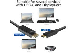 Kabel ACT USB-C naar Displayport 60Hz 2 meter