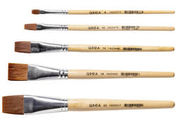 Kwast Qrea synthetisch set à 5 breedtes