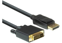 Kabel ACT DisplayPort naar DVI 1.8 meter zwart