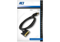 Kabel ACT DisplayPort naar DVI 1.8 meter zwart