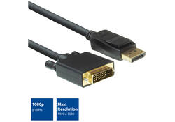 Kabel ACT DisplayPort naar DVI 1.8 meter zwart