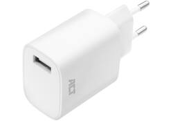 Oplader ACT USB 2.4A 12W wit