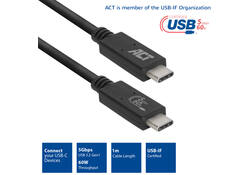 Kabel ACT USB 3.2 USB-C USB-IF gecertificeerd 1 meter