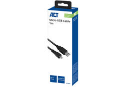 Kabel ACT USB 2.0 naar MicroB laad -en data 1 meter