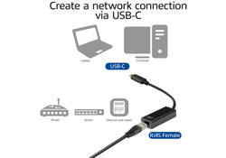 Adapter ACT USB-C naar Gigabit Ethernet