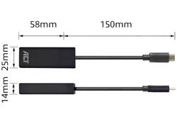 Adapter ACT USB-C naar Gigabit Ethernet