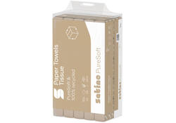 Handdoek Satino PureSoft PT2 Z-vouw 2-laags 206x240mm 25x150vel naturel 277530