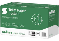 Toiletpapier BlackSatino GreenGrow ST10 systeemrol 2-laags 712vel naturel 314680