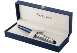 Rollerpen Waterman Expert metallic Blue CT fijn