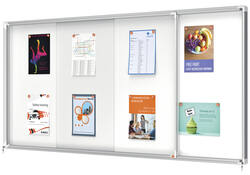 Binnenvitrine Nobo Premium Plus 27x A4 schuifdeur magnetisch