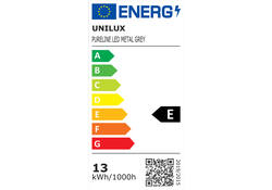 Bureaulamp Unilux Pureline led grijs