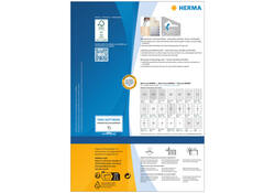 Etiket HERMA 10300 63.5x29.6mm verwijderbaar wit 2700 etiketten
