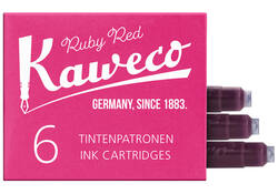 Inktpatroon Kaweco rood doosje à 6 stuks