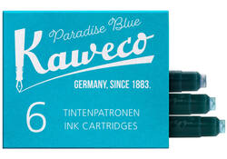Inktpatroon Kaweco turquoise doosje à 6 stuks