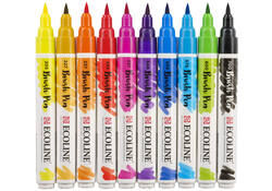 Brushpen Talens Art Creation Ecoline assorti etui à 10stuks