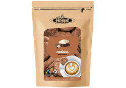 Koekjes Hoppe Cookies fairtrade double chocolate circa 125stuks