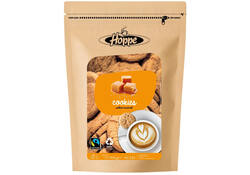 Koekjes Hoppe Cookies fairtrade caramel zeezout circa 125stuks