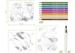 Hobbyset Maped Creativ Aqua'Art dinosaurus 14-delig assorti