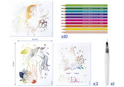 Hobbyset Maped Creativ Aqua'Art eenhoorn 14-delig assorti