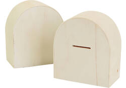 Spaarpot Creativ Company hout 10cm x 9cm