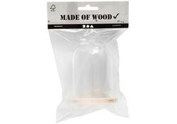 Stolp Creativ Company met houten voet 9.5cm x 6cm