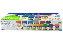 Plakkaatverf Pelikan 20ml assorti doos à 12 potjes