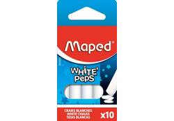 Schoolbordkrijt Maped White'Peps set á 10 stuks wit