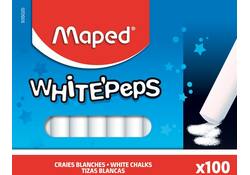 Schoolbordkrijt Maped White'Peps doos á 100 stuks wit