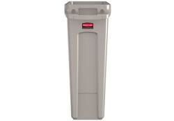 Afvalbak Rubbermaid Slim Jim Vented met luchtsleuven 87liter beige