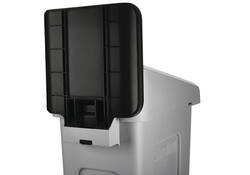 Paneel Rubbermaid Slim Jim Recyclestation voor label zwart