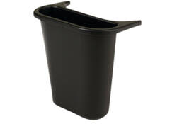 Zijbak Rubbermaid uitbreiding van grote afvalbak 5liter zwart