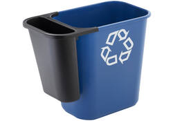 Zijbak Rubbermaid uitbreiding van grote afvalbak 5liter zwart