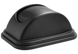 Deksel Rubbermaid groot 39L zwart