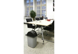 Deksel Rubbermaid groot 39L zwart