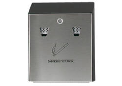 Asbak Rubbermaid Smokers' Station muurbevestiging zwart
