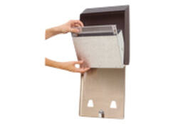 Asbak Rubbermaid Smokers' Station muurbevestiging zwart