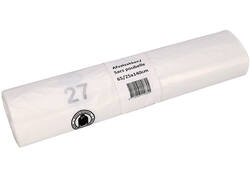 Afvalzak Cleaninq 65/25x140cm HDPE recycled T25 240L transparant