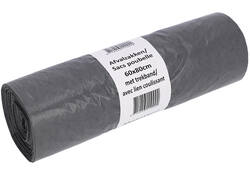 Afvalzak Cleaninq 60x80cm LDPE recycled T30 60L met trekband grijs