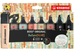 Markeerstift STABILO Boss 70/8 nature colors etui à 8 stuks