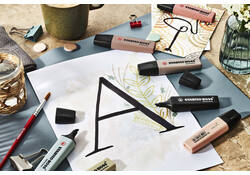 Markeerstift STABILO Boss 70/4 nature colors etui à 4 stuks