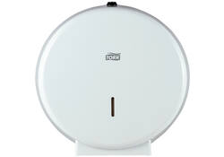 Toiletpapierdispenser Tork Jumbo T1 metaal wit 246040